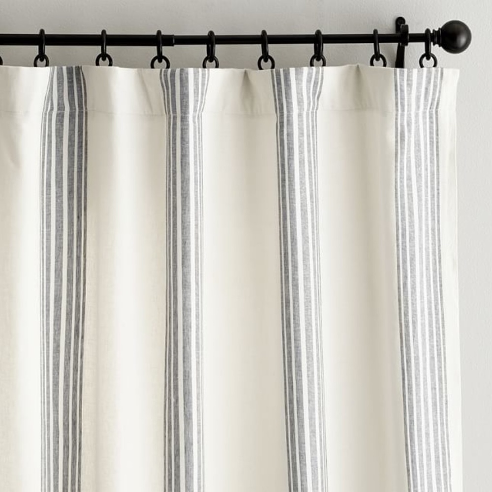 Pottery Barn Riviera Striped Curtains - SOLD